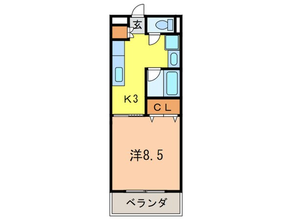 ジョイメニ－の物件間取画像